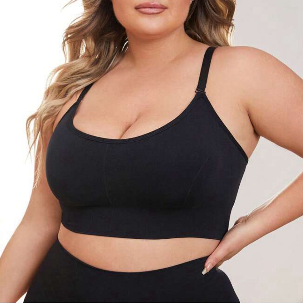 Shein Plus Solid Wireless Bra